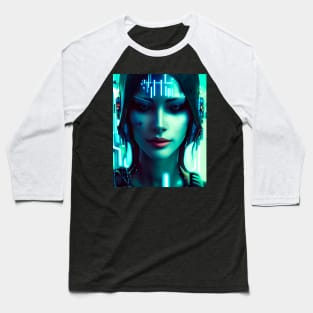 Cyberpunk Hotties (23) - Beautiful Sci fi Women Baseball T-Shirt